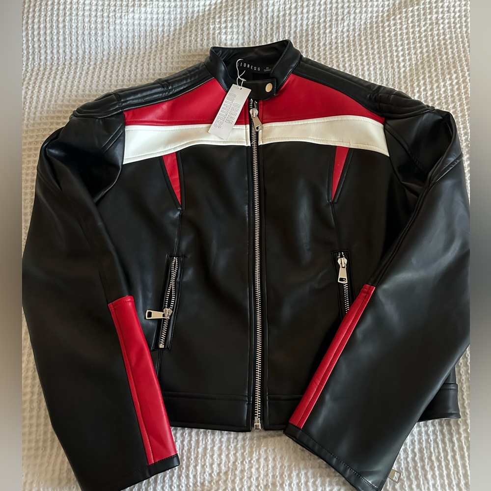 Lioness Top Model Faux Leather Biker Jacket